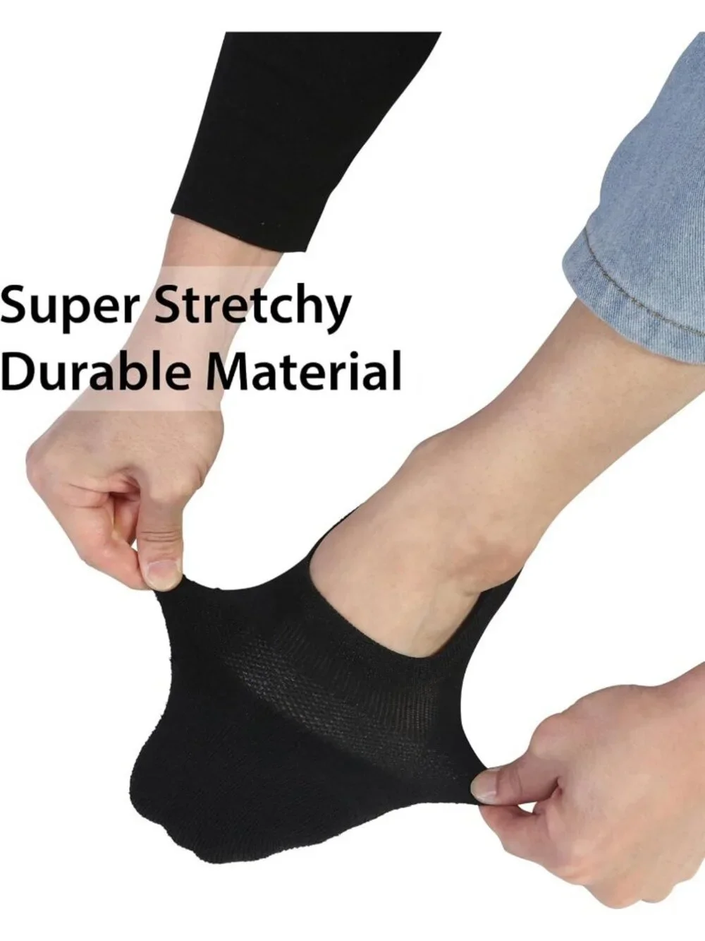 Comfortable No Show Socks with Wide Toe Box for Bunion Relief - Unisex Sizes
